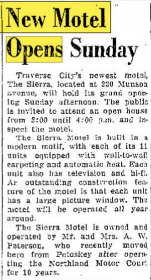 Sierra Motel - Jul 13 1957 Article (newer photo)